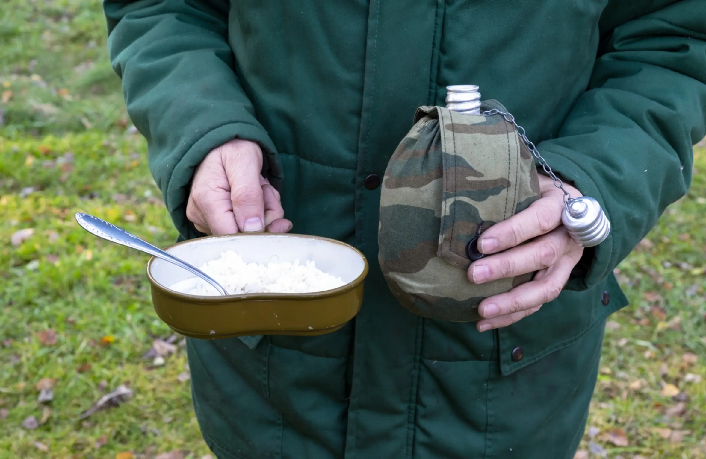 Preparing food with disinfeted water