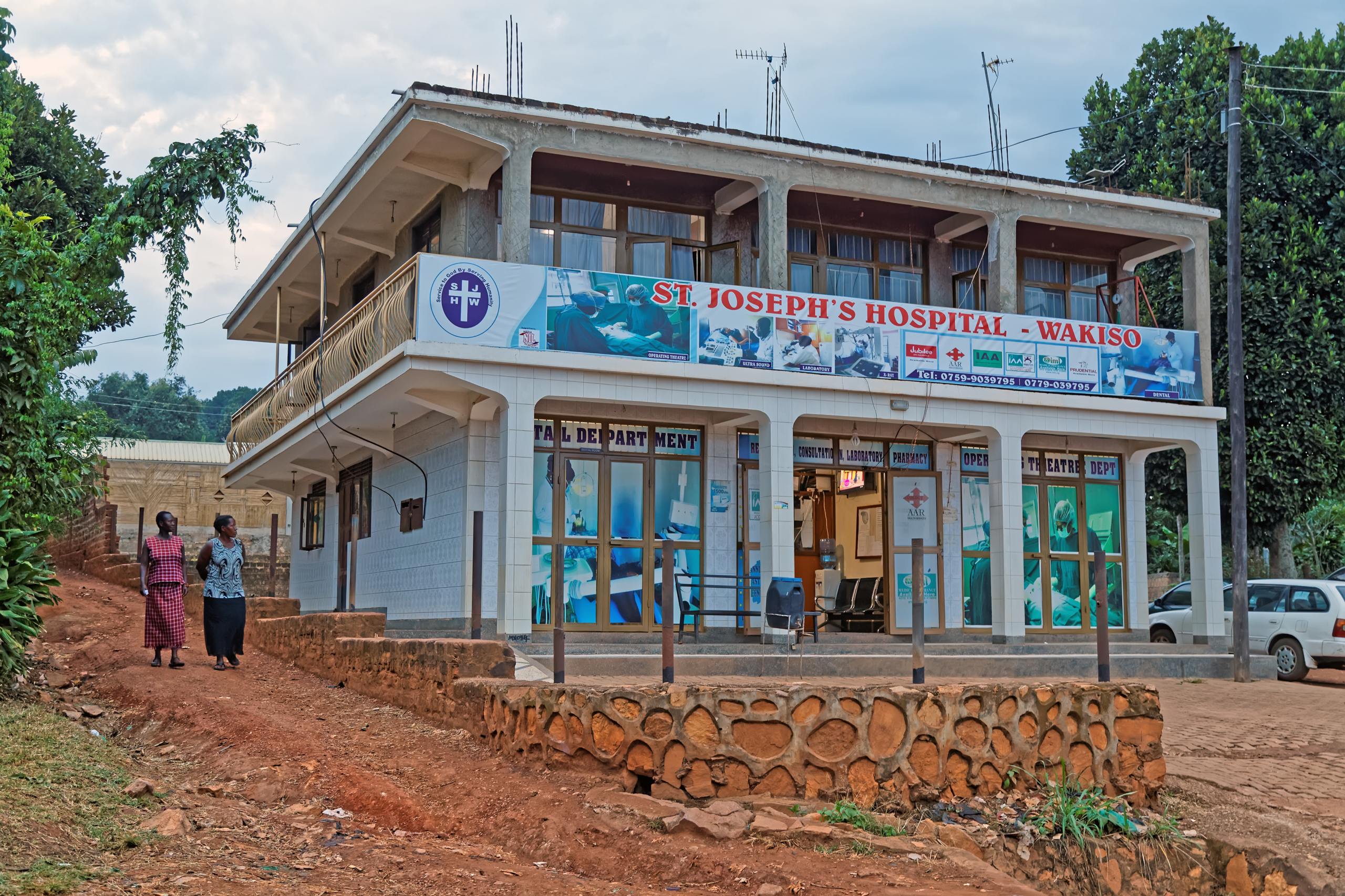 Hospital in Uganda Africa at Dusk